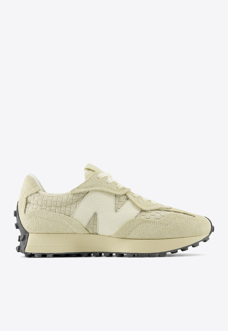 New Balance 327 Low-Top Sneakers in Pale Moss with Sandstone Beige U327WOA