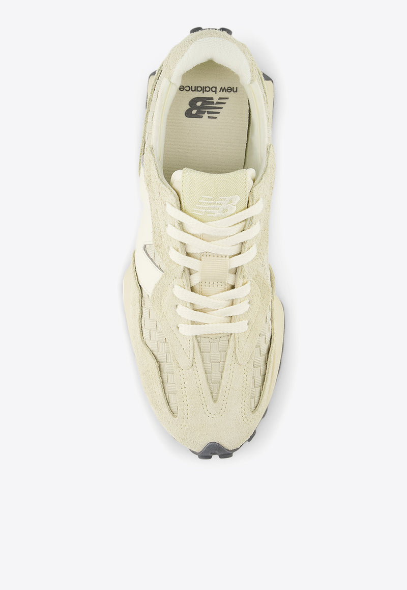 New Balance 327 Low-Top Sneakers in Pale Moss with Sandstone Beige U327WOA