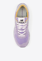 New Balance 574 Low-Top Sneakers in Mystic Purple and Black U574BGG