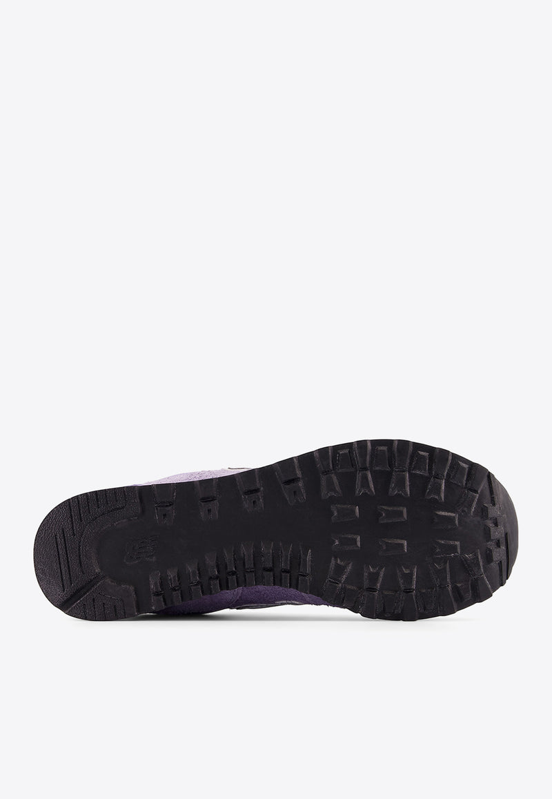 New Balance 574 Low-Top Sneakers in Mystic Purple and Black U574BGG