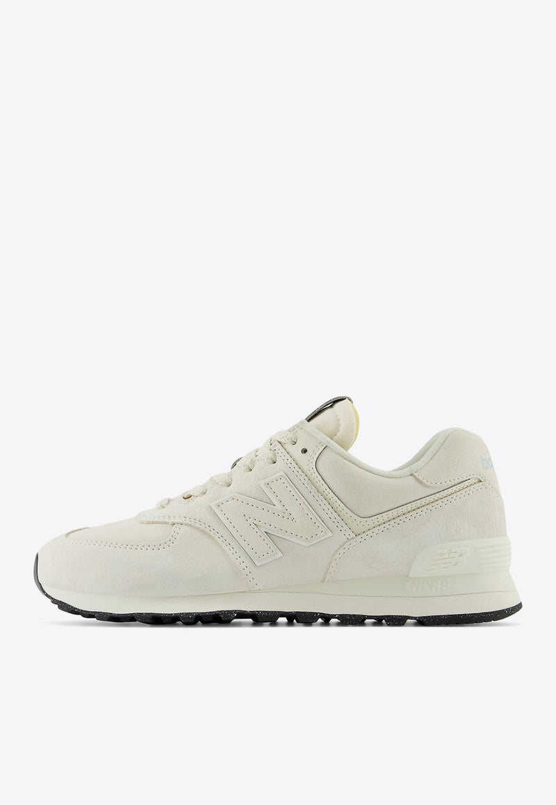 New Balance 574 Low-Top Sneakers in Linen with Sea Salt Beige U574BSB