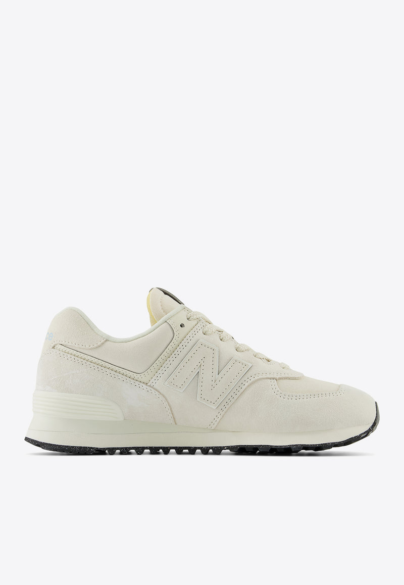 New Balance 574 Low-Top Sneakers in Linen with Sea Salt Beige U574BSB