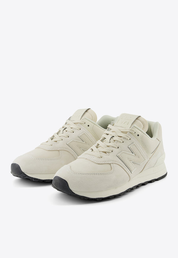 New Balance 574 Low-Top Sneakers in Linen with Sea Salt Beige U574BSB