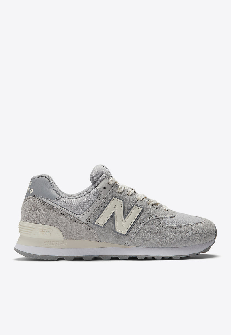 New Balance 574 Low-Top Sneakers in Concrete with Angora and Gray Gray U574GBG