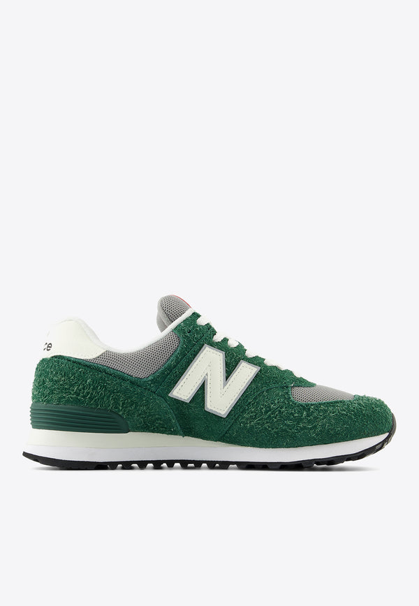 New Balance 574 Low-Top Sneakers in Nightwatch Green with Sea Salt Green U574GNH