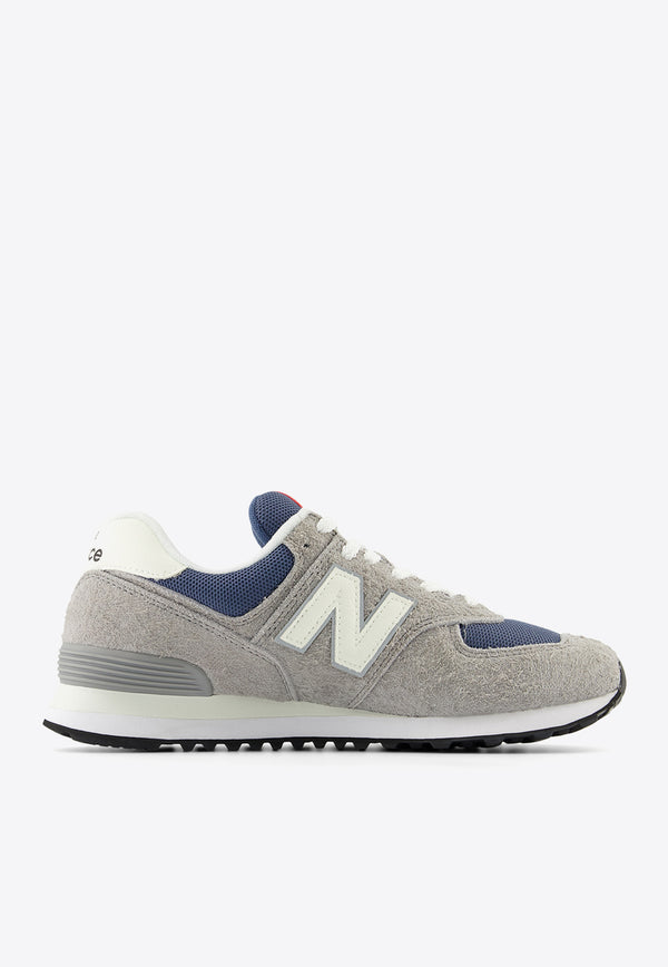 New Balance 574 Low-Top Sneakers in Shadow Gray with Sea Salt Gray U574GWH