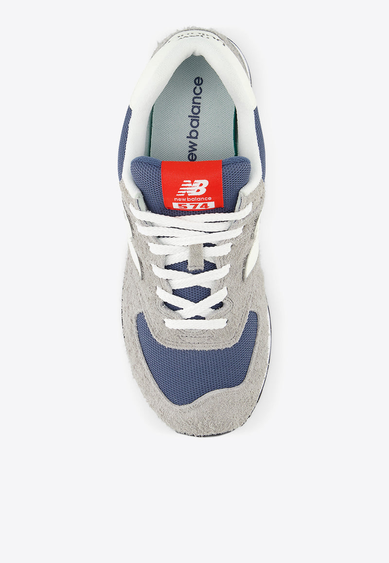 New Balance 574 Low-Top Sneakers in Shadow Gray with Sea Salt Gray U574GWH