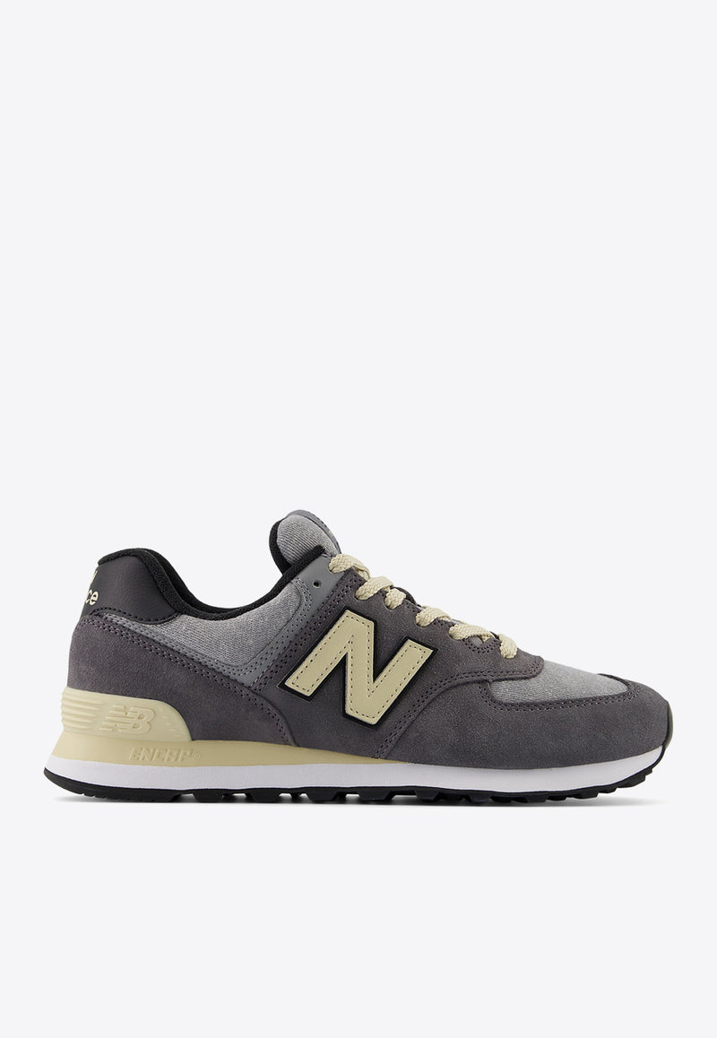 New Balance 574 Low-Top Sneakers in Magnet with Sandstone Gray U574LGG