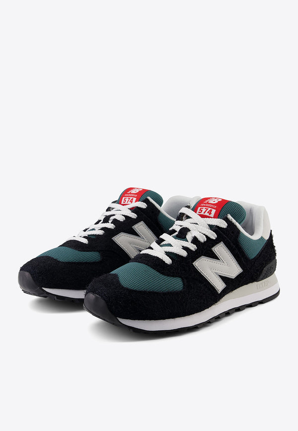 New Balance 574 Low-Top Sneakers in Black and Gray Matter U574MGH