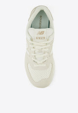 New Balance 574 Low-Top Sneakers in Turtledove with Angora Beige U574NBS