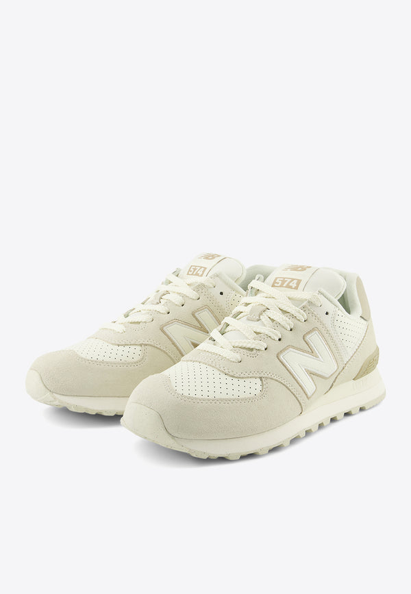 New Balance 574 Low-Top Sneakers in Turtledove with Angora Beige U574NBS