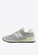 New Balance 574 Low-Top Sneakers in Concrete with White Gray U574RBL