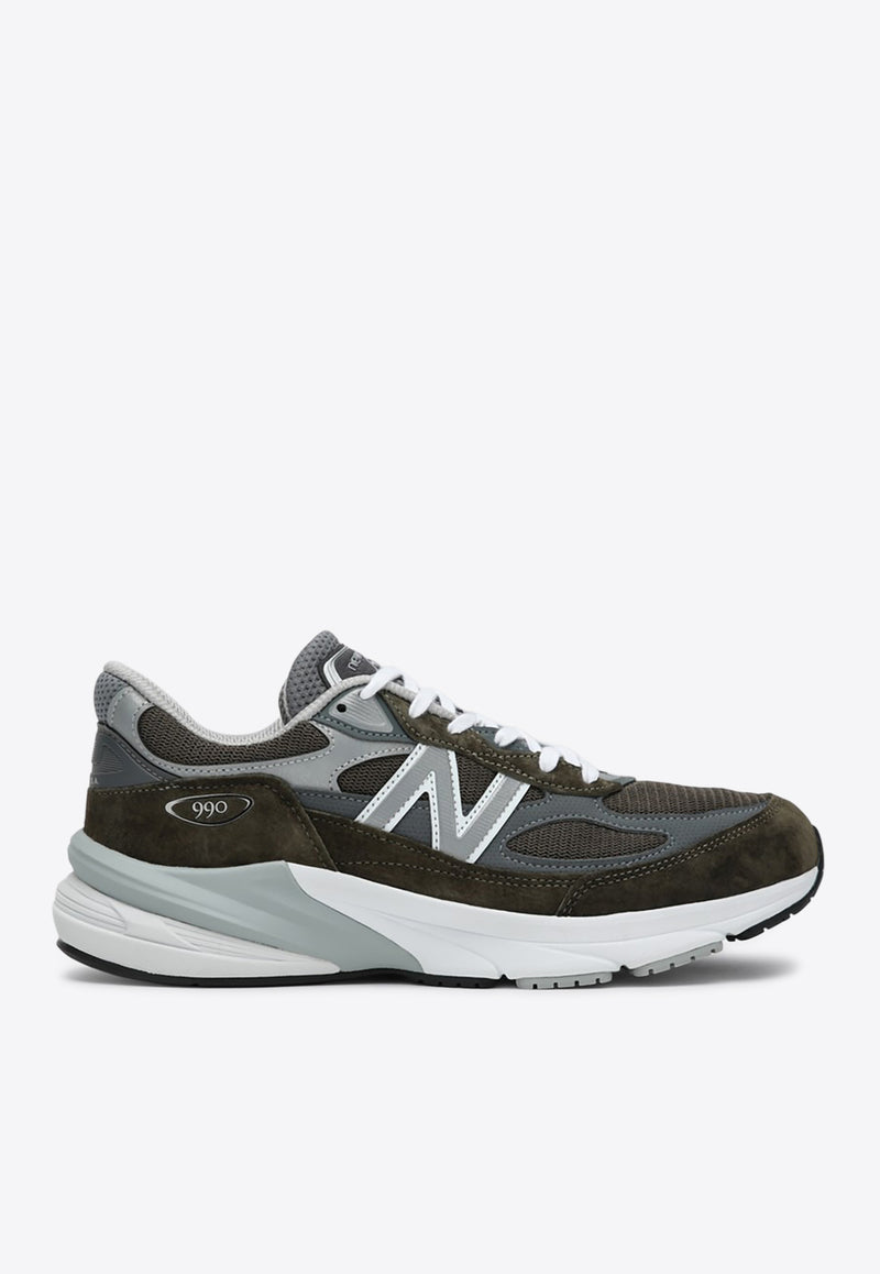 New Balance 990V6 Suede Low-Top Sneakers Olive U990OG6PM/P_NEWB-OL