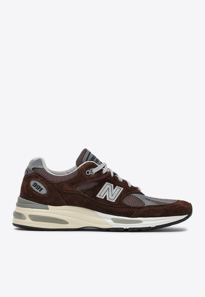 New Balance 991V2 Low-Top Sneakers Brown U991BR2PS/P_NEWB-BR