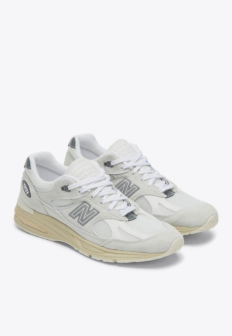 New Balance 991V2 Lace-Up Sneakers White U991OW2LE/Q_NEWB-OW