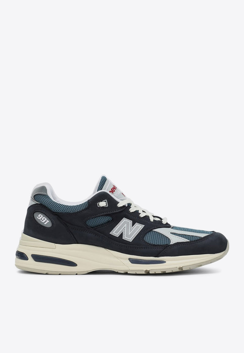 New Balance 991V2 Lace-Up Sneakers Navy U991VN2LE/Q_NEWB-NO