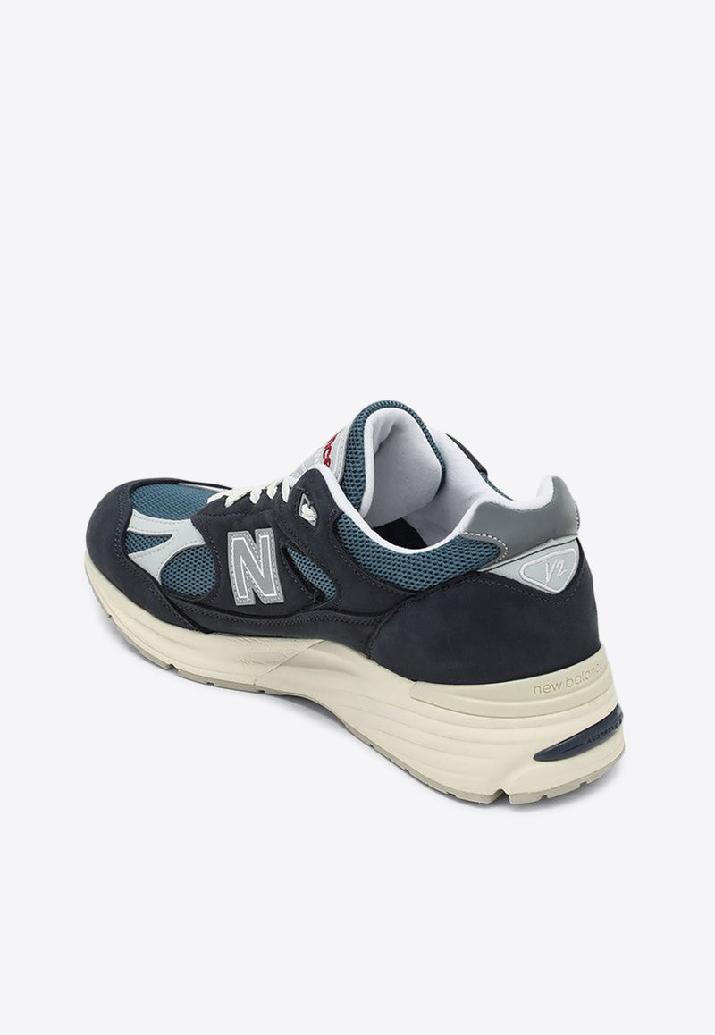New Balance 991V2 Lace-Up Sneakers Navy U991VN2LE/Q_NEWB-NO
