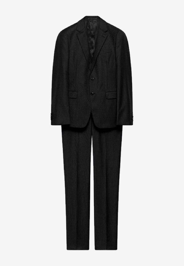 Prada Single-Breasted Wool Suit Gray UAF420OOO17TE/R_PRADA-F0308
