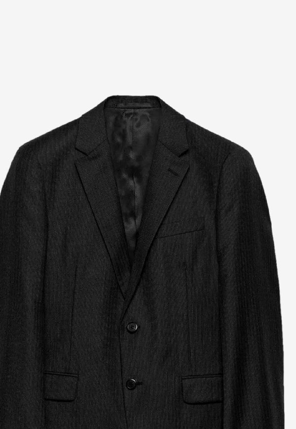 Prada Single-Breasted Wool Suit Gray UAF420OOO17TE/R_PRADA-F0308