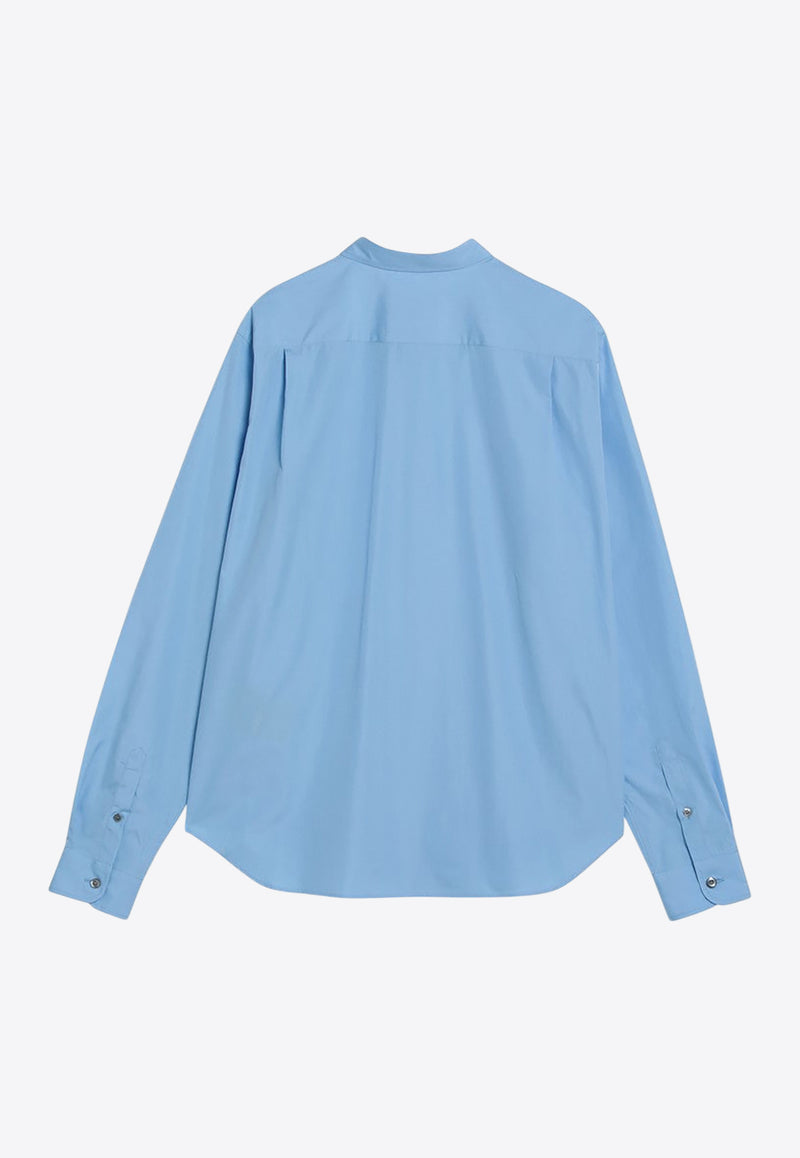 Prada Essential Long-Sleeved Shirt Light Blue UCN611WMO10IV/R_PRADA-F0YRX