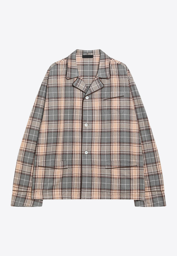 Prada Checked Long-Sleeved Shirt UCN619GAO170M/R_PRADA-F0UJO