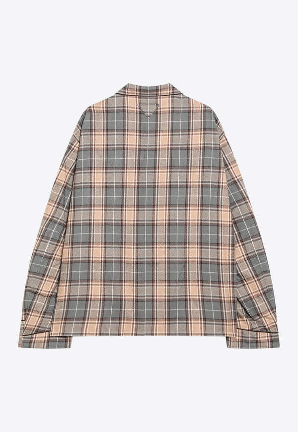 Prada Checked Long-Sleeved Shirt UCN619GAO170M/R_PRADA-F0UJO