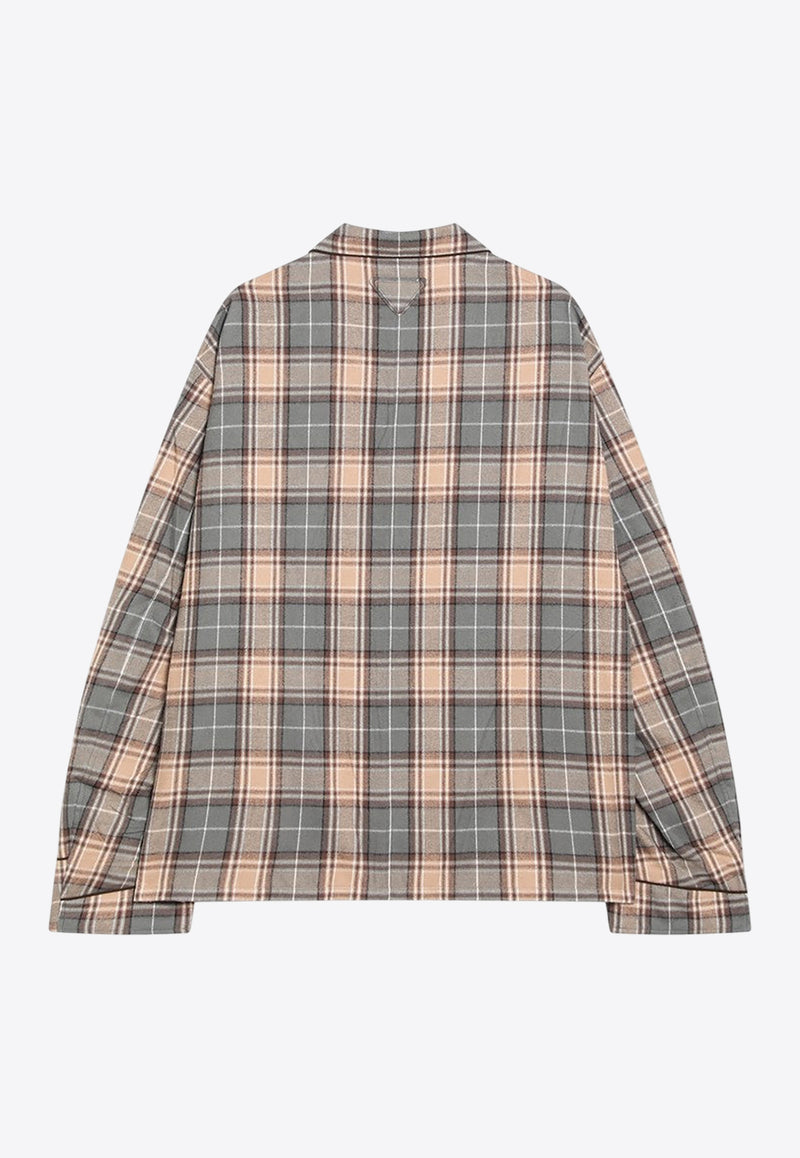 Prada Checked Long-Sleeved Shirt UCN619GAO170M/R_PRADA-F0UJO