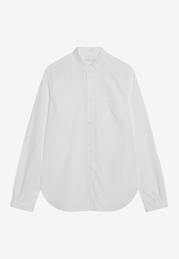 Prada Essential Long-Sleeved Shirt White UCN624OOO10IV/R_PRADA-F0009
