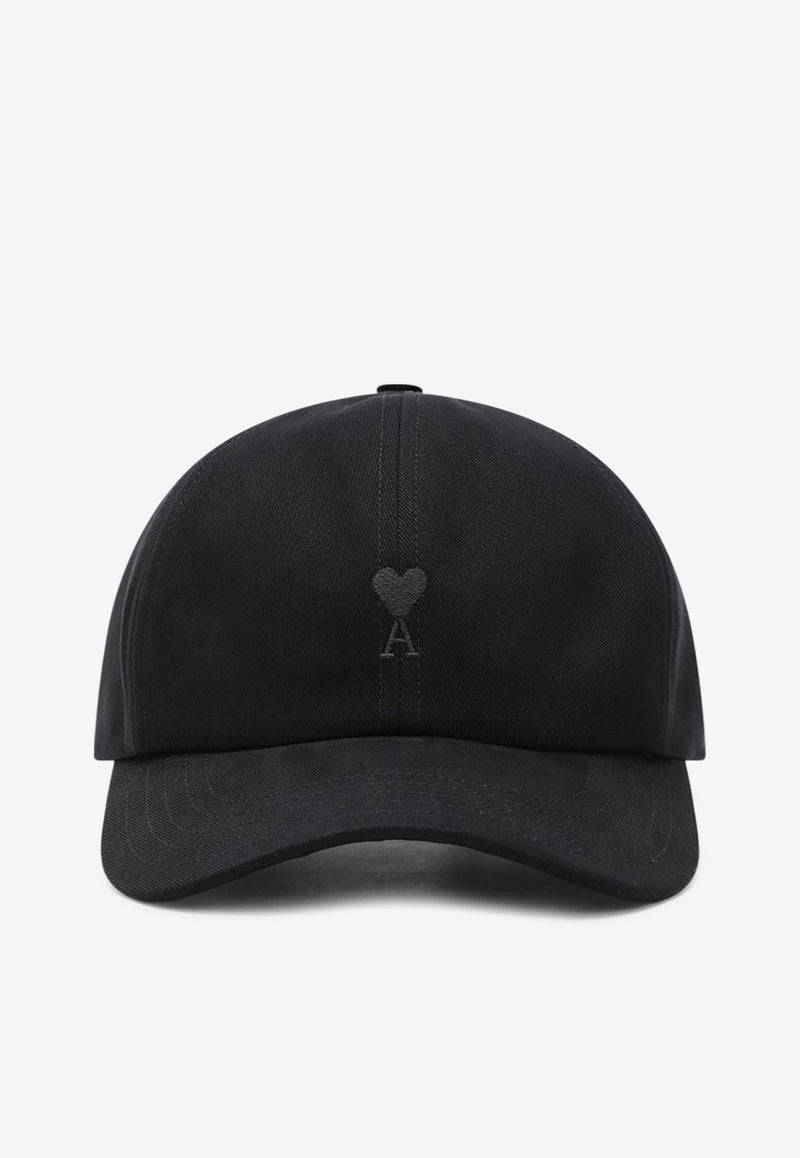 AMI PARIS Ami De Coeur Baseball Cap Black UCP265AW0041/R_AMI-001