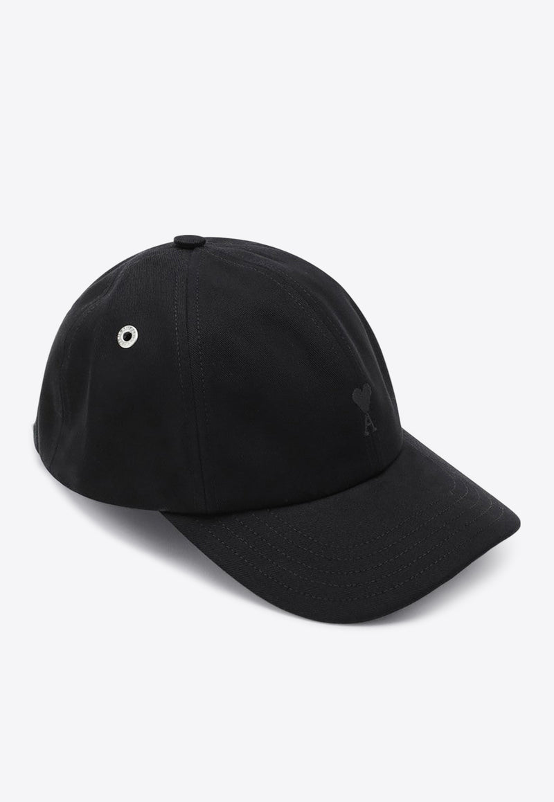 AMI PARIS Ami De Coeur Baseball Cap Black UCP265AW0041/R_AMI-001