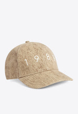 1989 Studio Flock 1989 Logo Baseball Cap  Beige UFW24.901.FLOCKCO/P_1989-CAM