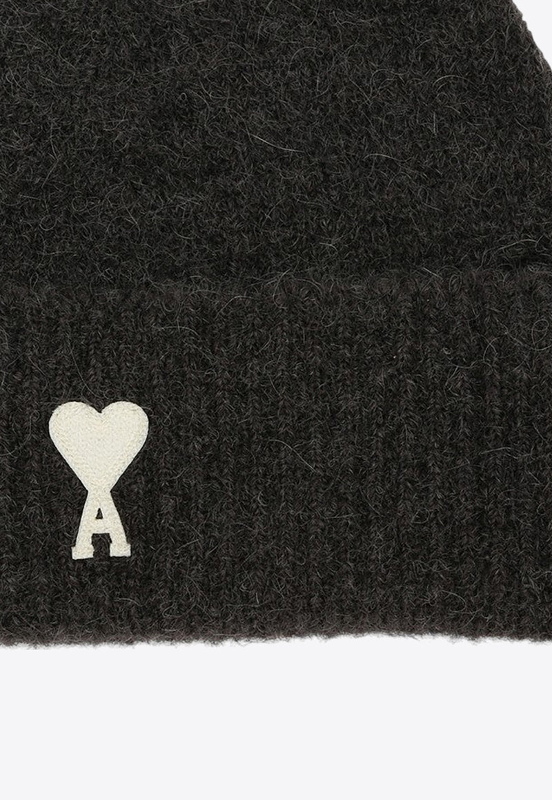 AMI PARIS Ami De Coeur Alpaca Beanie Gray UHA115KN0032/P_AMI-061