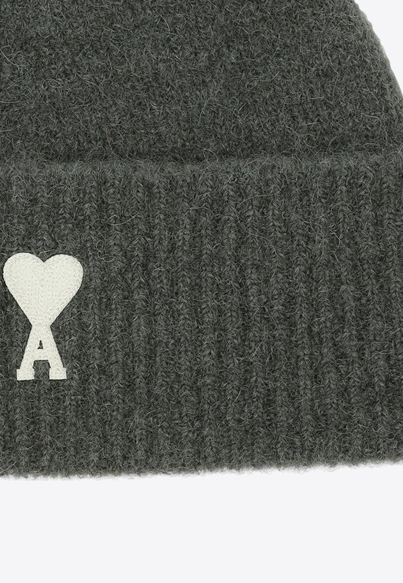 AMI PARIS Ami De Coeur Alpaca Beanie Gray UHA115KN0032/P_AMI-4013