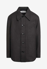 AMI PARIS Wool Buttoned Shirt Gray UJK824UWV0078/R_AMI-020