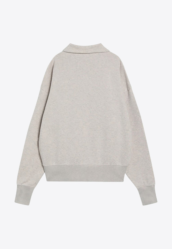Prada Essential Half-Zip Sweatshirt Beige UJL39COOO17IP/R_PRADA-F0018