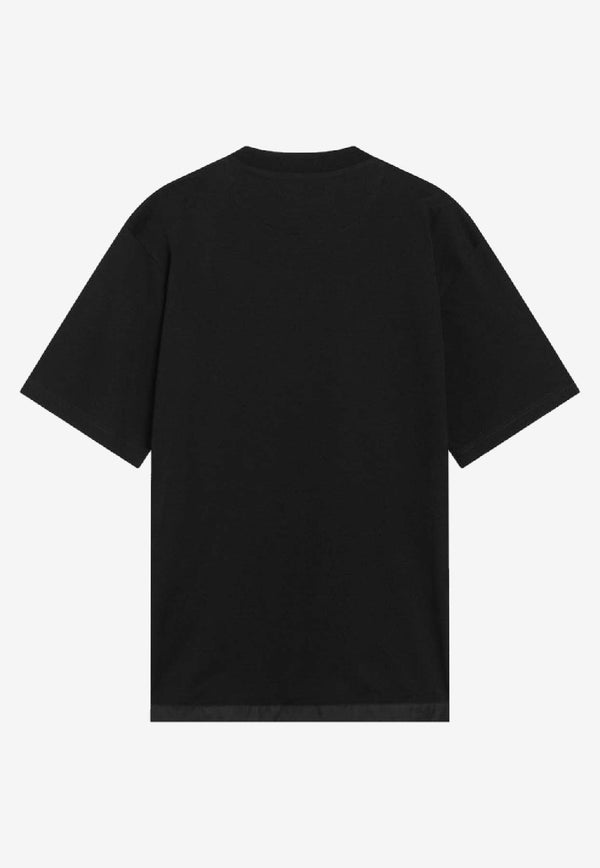 Prada Triangle Logo Pocket T-shirt Black UJN66111CK/S_PRADA-F0002