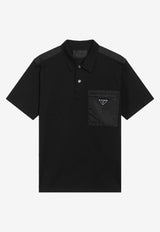 Prada Triangle Logo Pocket Polo T-shirt Black UJN703152Z/S_PRADA-F0806
