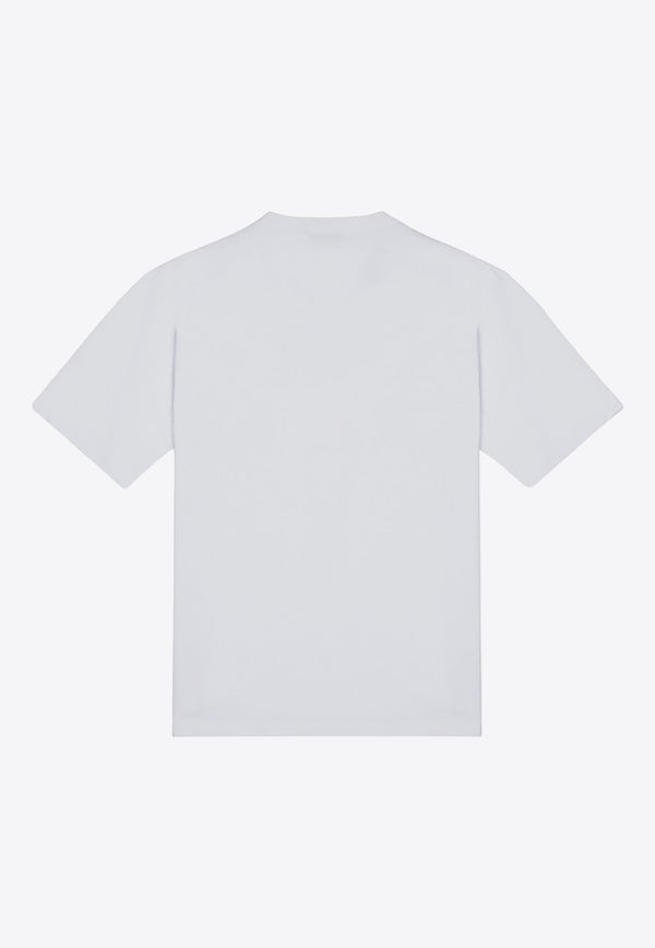 Prada Embossed Logo Crewneck T-shirt White UJN8151052/P_PRADA-F0009