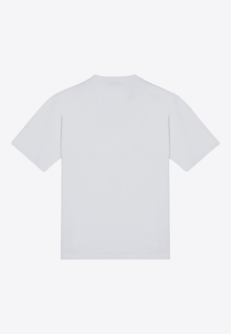 Prada Embossed Logo Crewneck T-shirt White UJN8151052/P_PRADA-F0009