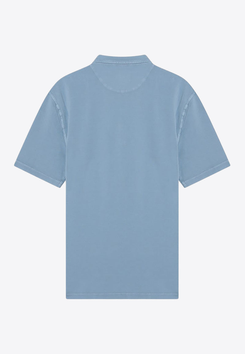 Prada Short-Sleeved Polo T-shirt Blue UJN851WMO16JM/Q_PRADA-F0237