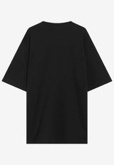 Prada Triangle Logo Oversized T-shirt Black UJN861240/S_PRADA-F0002