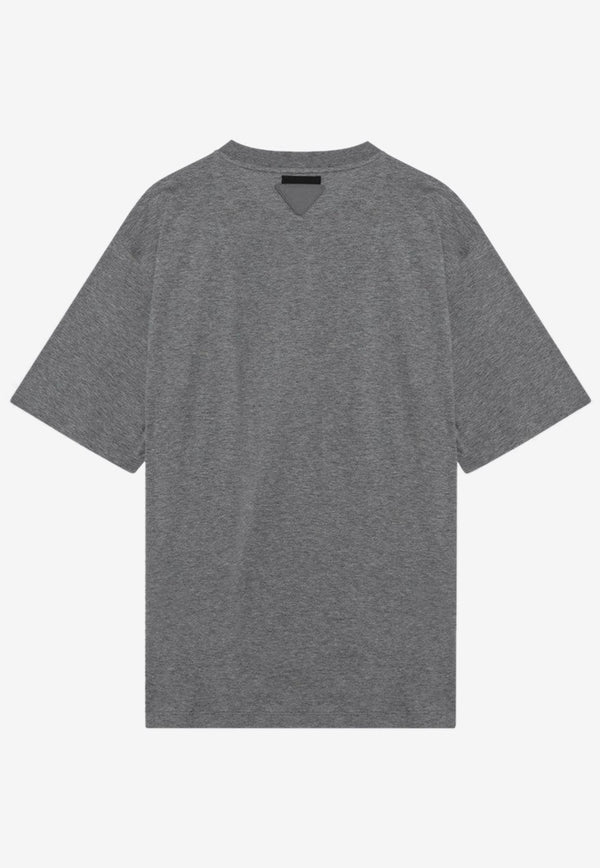 Prada Basic Boxy T-shirt Gray UJN921WM311CD/R_PRADA-F0480