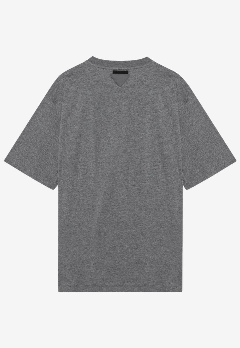 Prada Basic Boxy T-shirt Gray UJN921WM311CD/R_PRADA-F0480