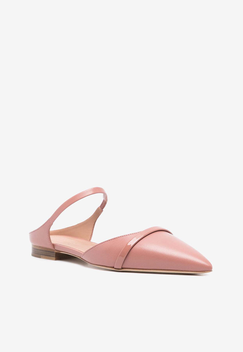 Malone Souliers Uma Calf Leather Flat Mules Pink UMA10-14PINK