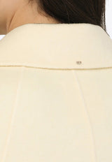 Sportmax Umano Double-Breasted Wool-Blend Coat Off-white UMANOWO/O_SPORM-008