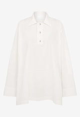 Paris Georgia Uma Oversized Long-Sleeved Shirt White UMAOS001-WHT_WHITE