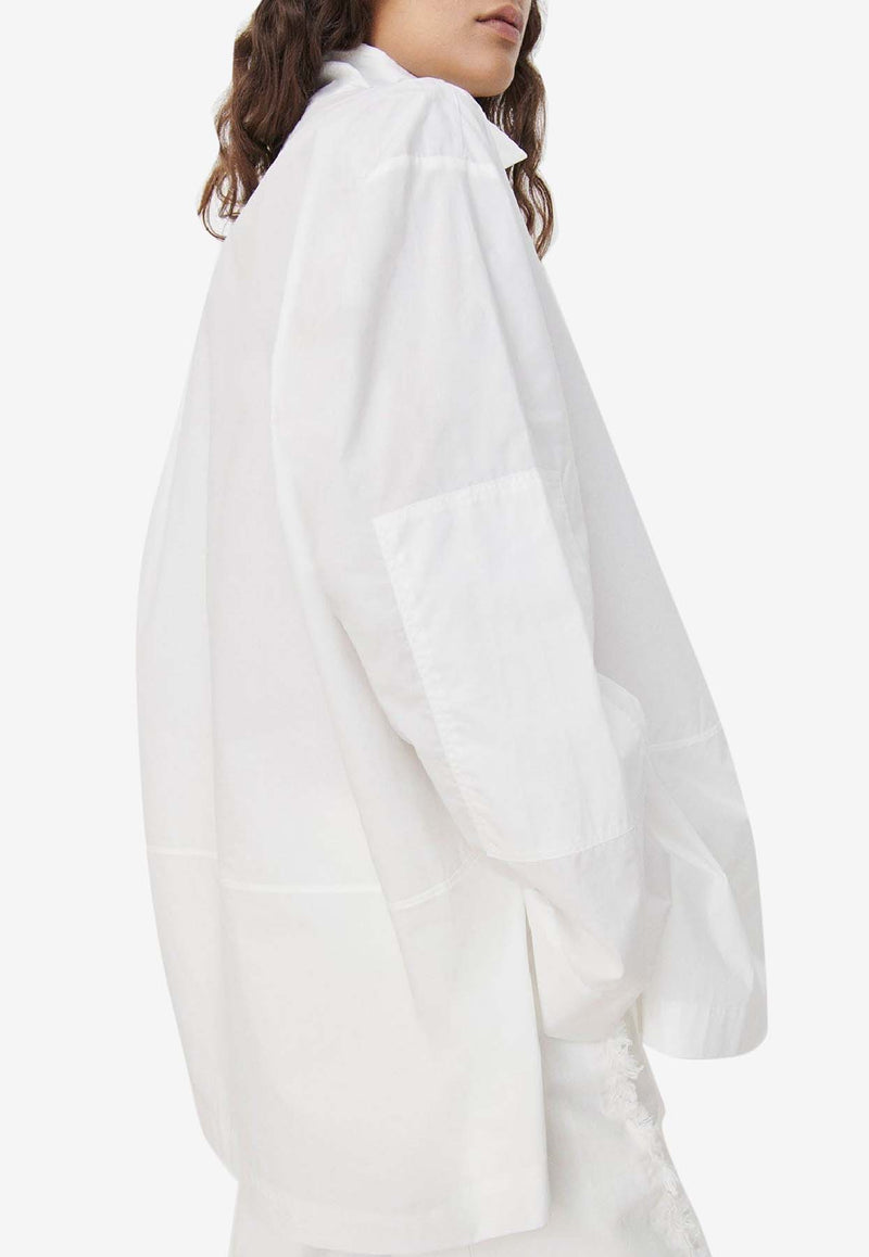 Paris Georgia Uma Oversized Long-Sleeved Shirt White UMAOS001-WHT_WHITE