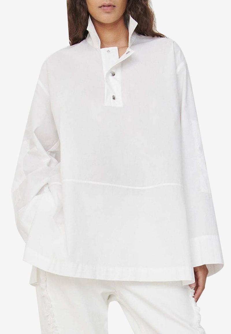 Paris Georgia Uma Oversized Long-Sleeved Shirt White UMAOS001-WHT_WHITE