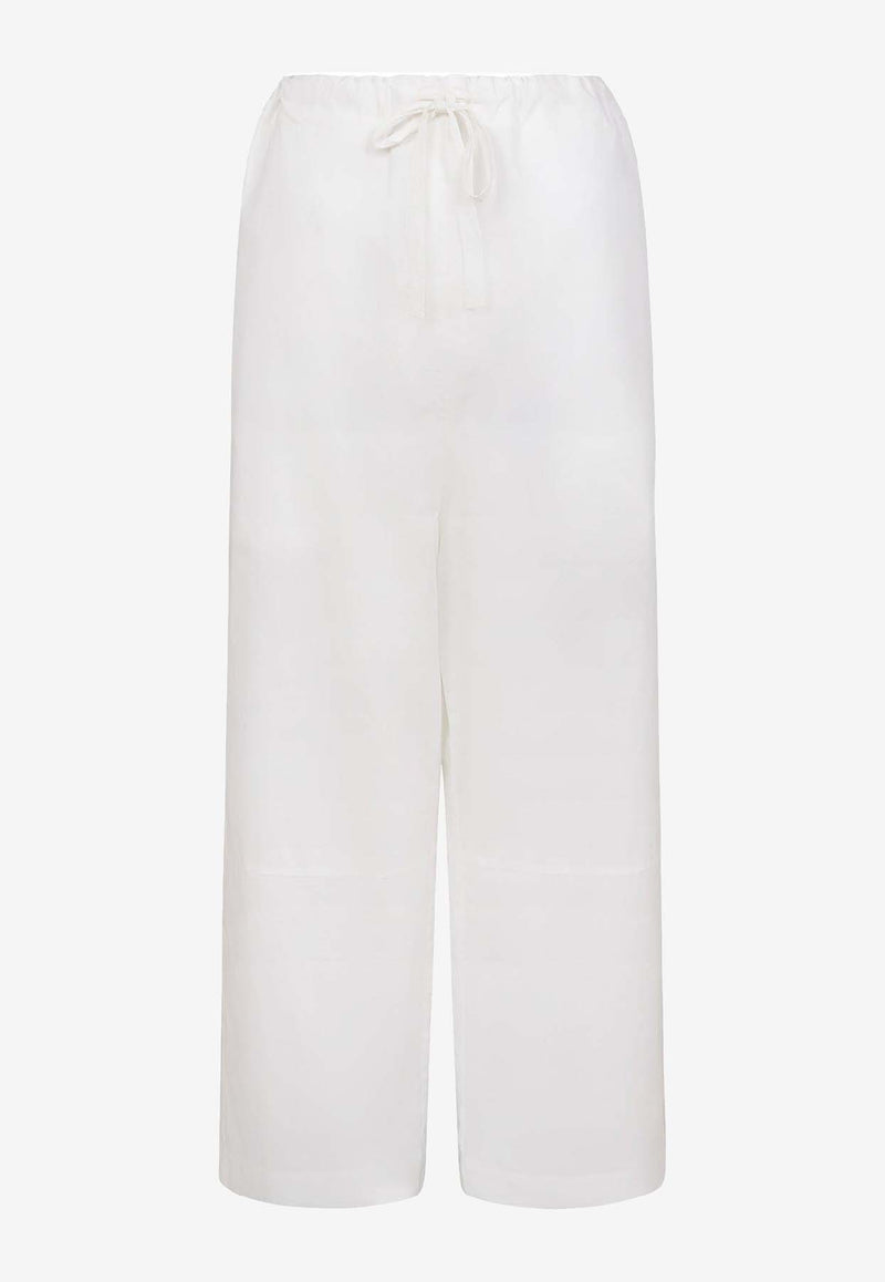 Paris Georgia Uma Relaxed Pants White UMAP001-WHT_WHITE