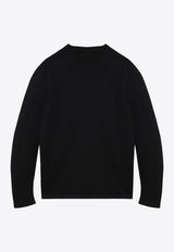 Prada Logo Pocket Knitted Wool Sweater Black UMB0491W4X/P_PRADA-F0002